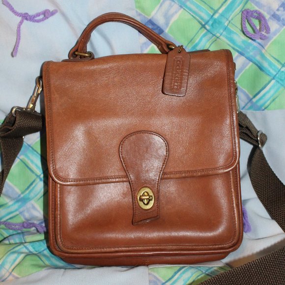 Coach Bags Vintage Coach Station Bag 53 British Tan Color 1990s Crossbody Andor Handle